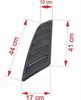 Universal Car Hood Louvers Black