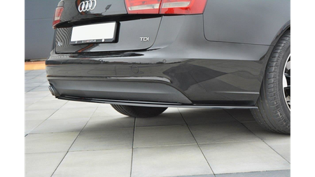 Splitter Audi A6 C7 Avant Tył Boczne Gloss Black