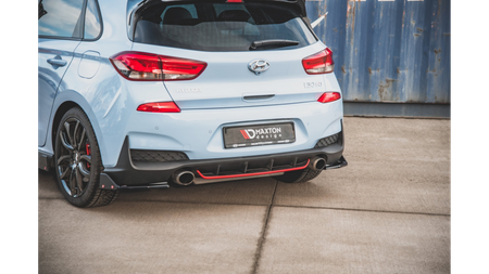 Splitter Hyundai I30 III N Rear Side v.6 + Flaps Gloss Black