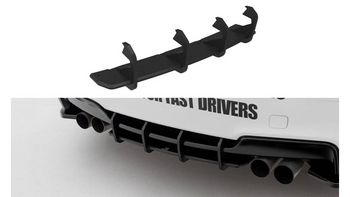 Diffuser BMW 1 M E82 Rear Street Pro Black