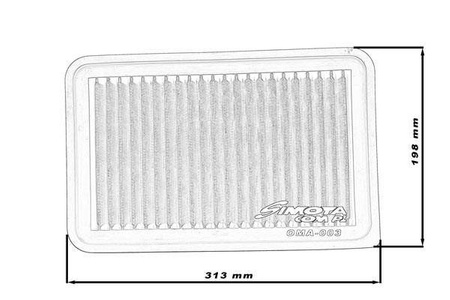 Simota Panel Filter OMA003 313x198mm