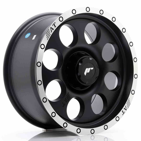 JR Wheels JRX4 17x8.5 ET20-35 BLANK Matt Black w/Machined Lip