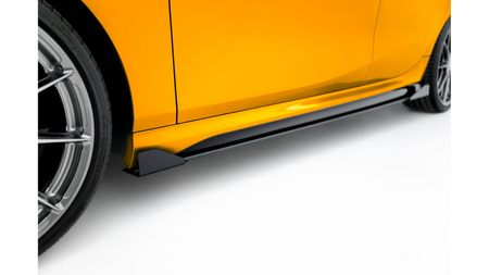 Side Skirts BMW 1 F70 M-Pack Street Pro Black + Gloss Flaps