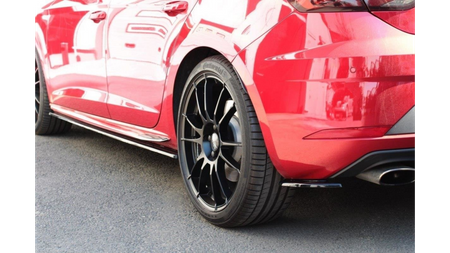 Splitter Seat Leon Cupra III Facelift Tył Boczne v.2 Gloss Black