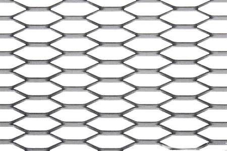 ALU mesh grill Honey Comb Silver 120x20cm 21x6mm