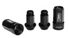 Forged wheel lug nuts D1Spec Heptagon 2in1 Steel M12x1.25 Black 