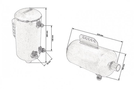 Zbiornik paliwa dodatkowy TurboWorks 1,5L