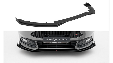 Splitter Ford Focus ST Mk3 Facelift Przód Street Pro Black-Red + Gloss Flaps