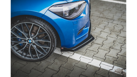 Splitter BMW 1 F20 M-Pack przód Racing Durability + Flaps Black