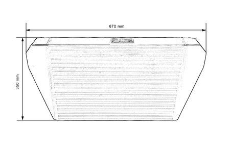 TurboWorks Intercooler 500x350x76 backward