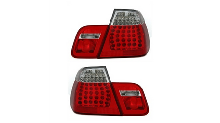 Lampy BMW 3 E46 Tył LED Red-Clear