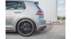 Splitter Volkswagen Golf 7 GTI Rear Side Racing Durability v.1 Red