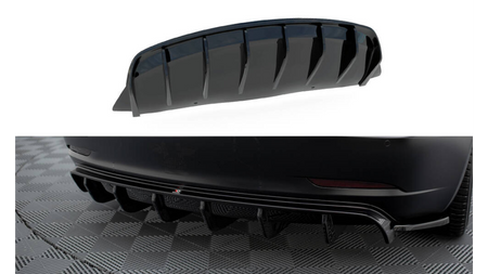 Diffuser Tesla Model 3 Rear Valance v.2 Gloss Black