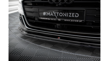 Splitter Audi A8 D5 S-Line Front v.1 Gloss Black