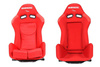 Fotel sportowy LOW MAX K608 Welur Bride Czerwony