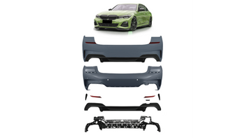 Bumper BMW 3 G20 Rear with Diffuser