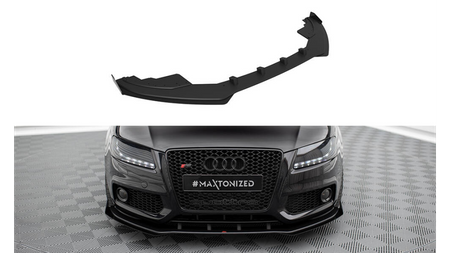 Splitter Audi A5 8T S-Line Front Pro + flaps Black-Red