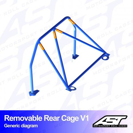 Roll Bar TOYOTA MR-2 (W30) 2-doors Roadster REMOVABLE REAR CAGE V1