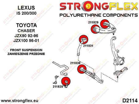 Front anti roll bar bush