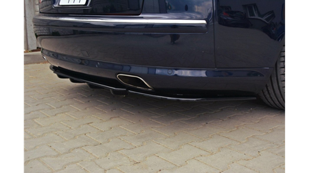 Splitter Audi S8 D3 Rear Central with vertical bars Gloss Black