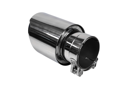 Końcówka tłumika 101mm wejście 70mm Polerowana