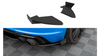 Splitter Audi TT 8S S-Line Facelift Tył Boczne Street Pro Black-Red + Gloss Flaps