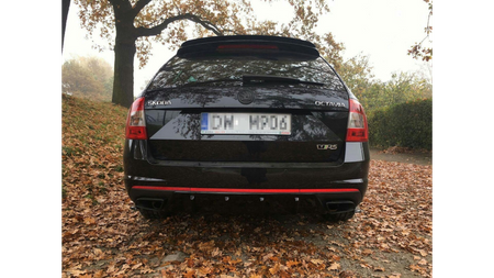 Przedłużenie Spoilera Skoda Octavia III Facelift RS Kombi Gloss Black