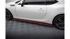 Dokładka Subaru BRZ Toyota GT86 Facelift Progi v.2 Gloss Black + Red