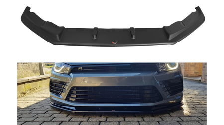 Splitter Volkswagen Scirocco III Facelift R przód v.1 Gloss Black