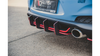 Diffuser Hyundai I30 III N Rear Racing Durability v.2 Black-Red