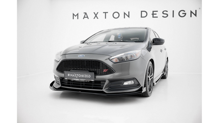 Splitter Ford Focus ST Mk3 Facelift Front Street Pro Black + Gloss Flaps