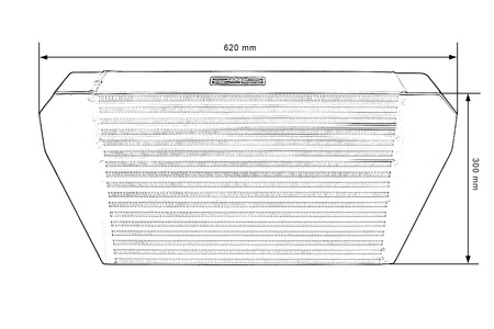 TurboWorks Intercooler 450x300x102 backward Black