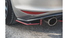 Splitter Volkswagen Golf 7 GTI Rear Side Racing Durability v.1 Black-Red