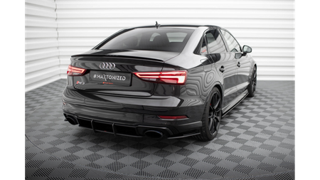 Splitter Audi RS3 8V Facelift Tył Boczne Street Pro Black