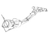 Exhaust manifold Mini Cooper R50 R52 R5