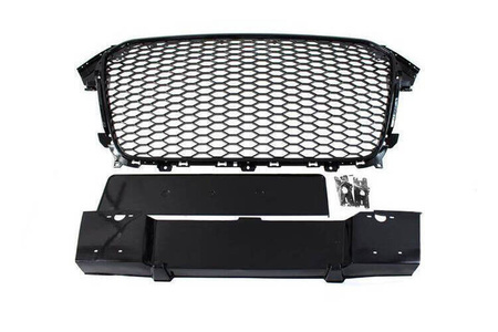 Grill Audi A4 B8 RS-Style Gloss Black PDC