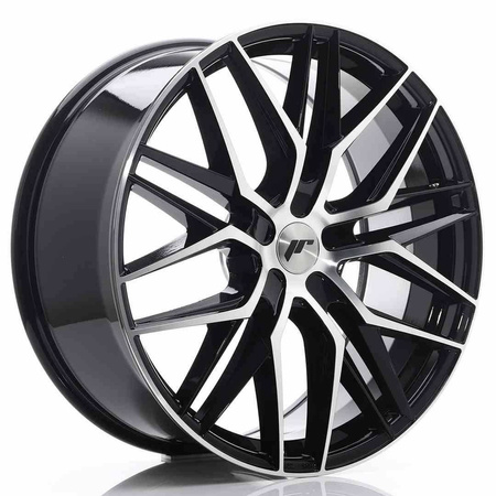 JR Wheels JR28 22x9 ET30-45 5H BLANK Gloss Black Machined Face