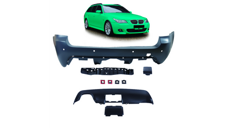 Bumper BMW 5 E61 Facelift Rear with Diffuser