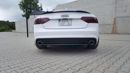 Splitter Audi A5 8T Rear Center Gloss Black