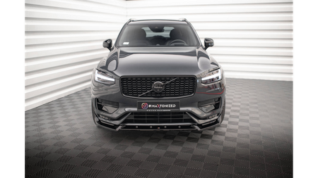 Splitter Volvo XC90 R-Design II Facelift Front v.2 Gloss Black