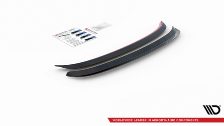 SPOILER EXTENSION FIAT 500 ABARTH MK1 FACELIFT Gloss Black