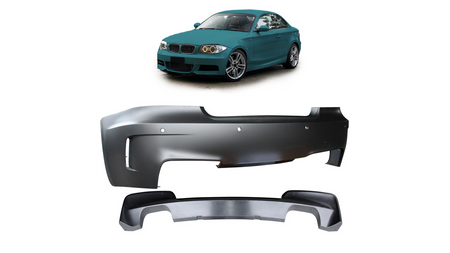 Bumper BMW 1 E82 E88 Rear with Diffuser