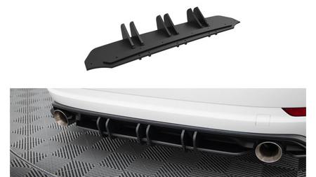 Diffuser Volkswagen Jetta GLI Mk7 Rear Street Pro Red