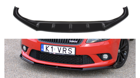 Splitter Skoda Fabia II RS przód Gloss Black