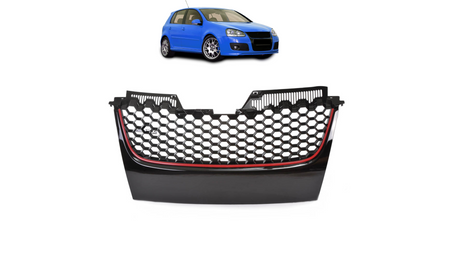 Grill Volkswagen Golf V Red Strip Badgeless