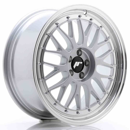 JR Wheels JR23 18x8 ET40 5x112 Hyper Silver w/Machined Lip