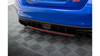 Splitter Subaru WRX STI Rear Central v.2 Red + Gloss Black