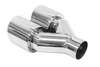 Exhaust Tip 89mmx2 enter 60mm Polished Left