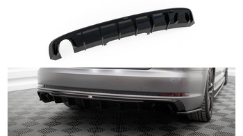 Diffuser Audi A4 S-line B9 Rear Valance Version with a single exhaust tip on one side