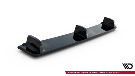 Splitter Volkswagen Golf 7 R Tył Środkowy z Dyfuzorem Gloss Black